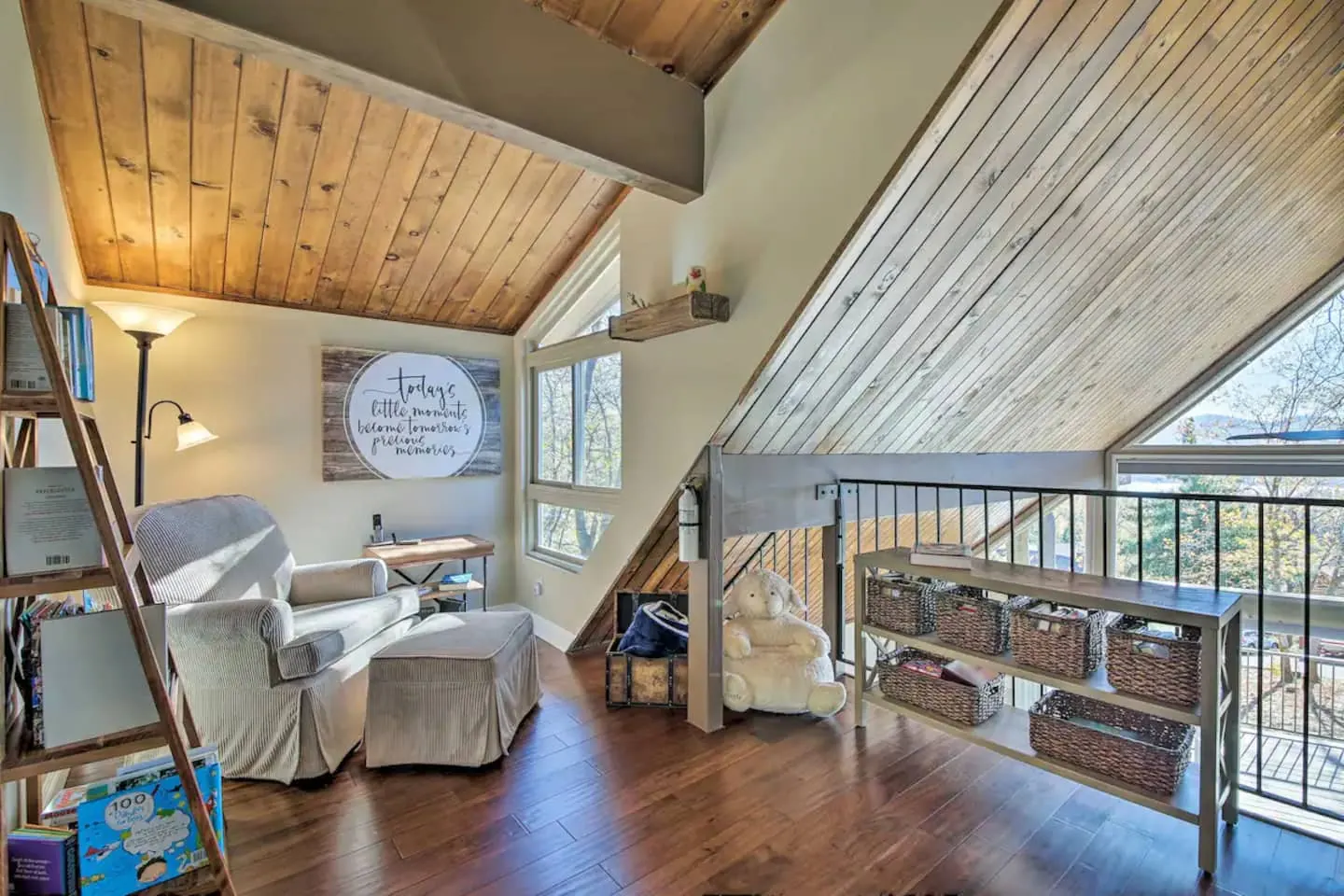 Loft and living room