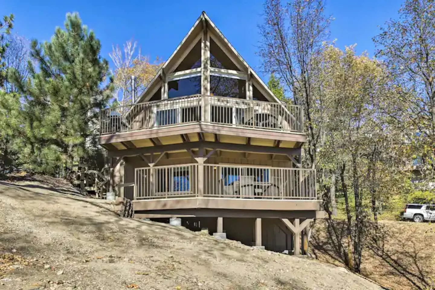 The chalet from the garden