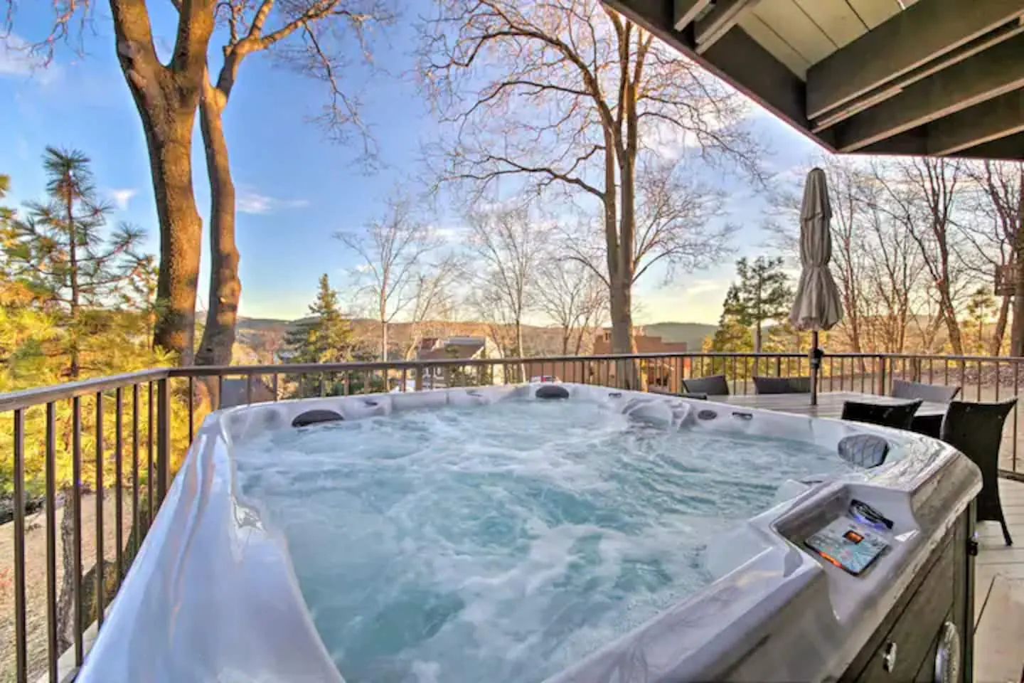 Private hot tub