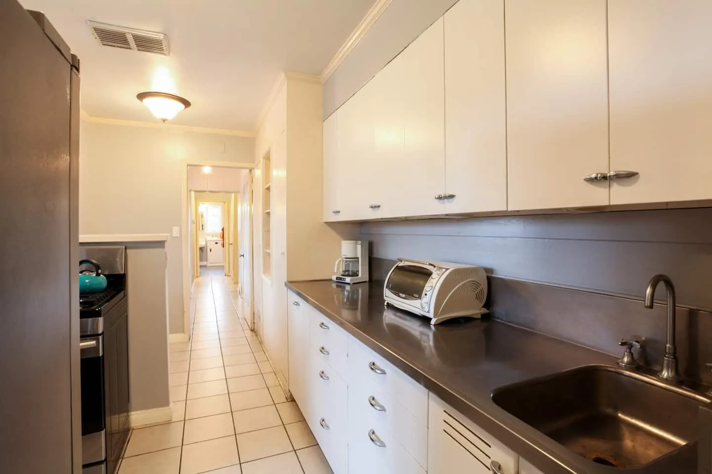 Kitchen and hallway